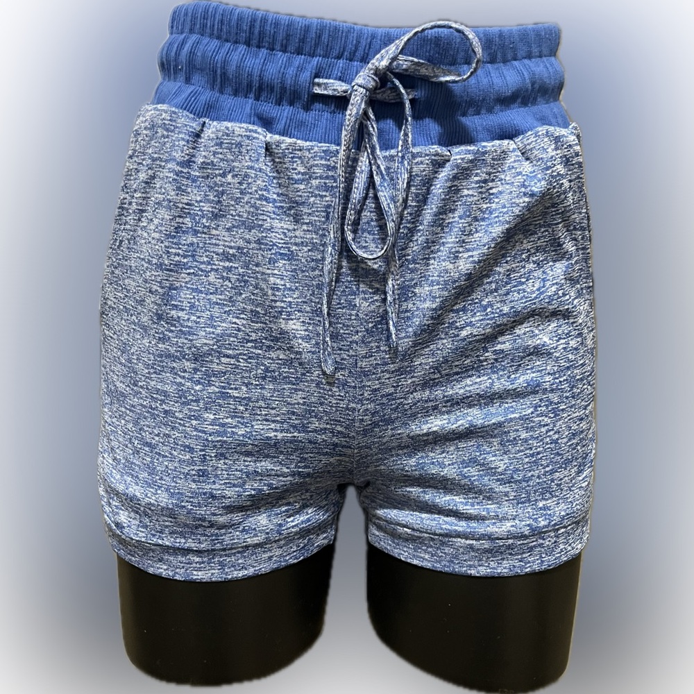 Ladies, exercise shorts, blue